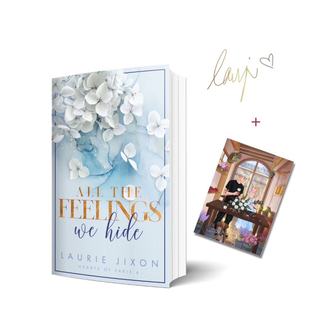 Bild vom Buch All the Feelings We Hide + Charakterkarte und Signatur