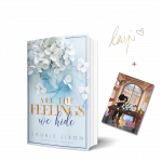 Bild vom Buch All the Feelings We Hide + Charakterkarte und Signatur