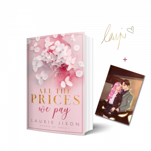 Bild vom Buch All the Prices We Pay + Charakterkarte und Sinatur