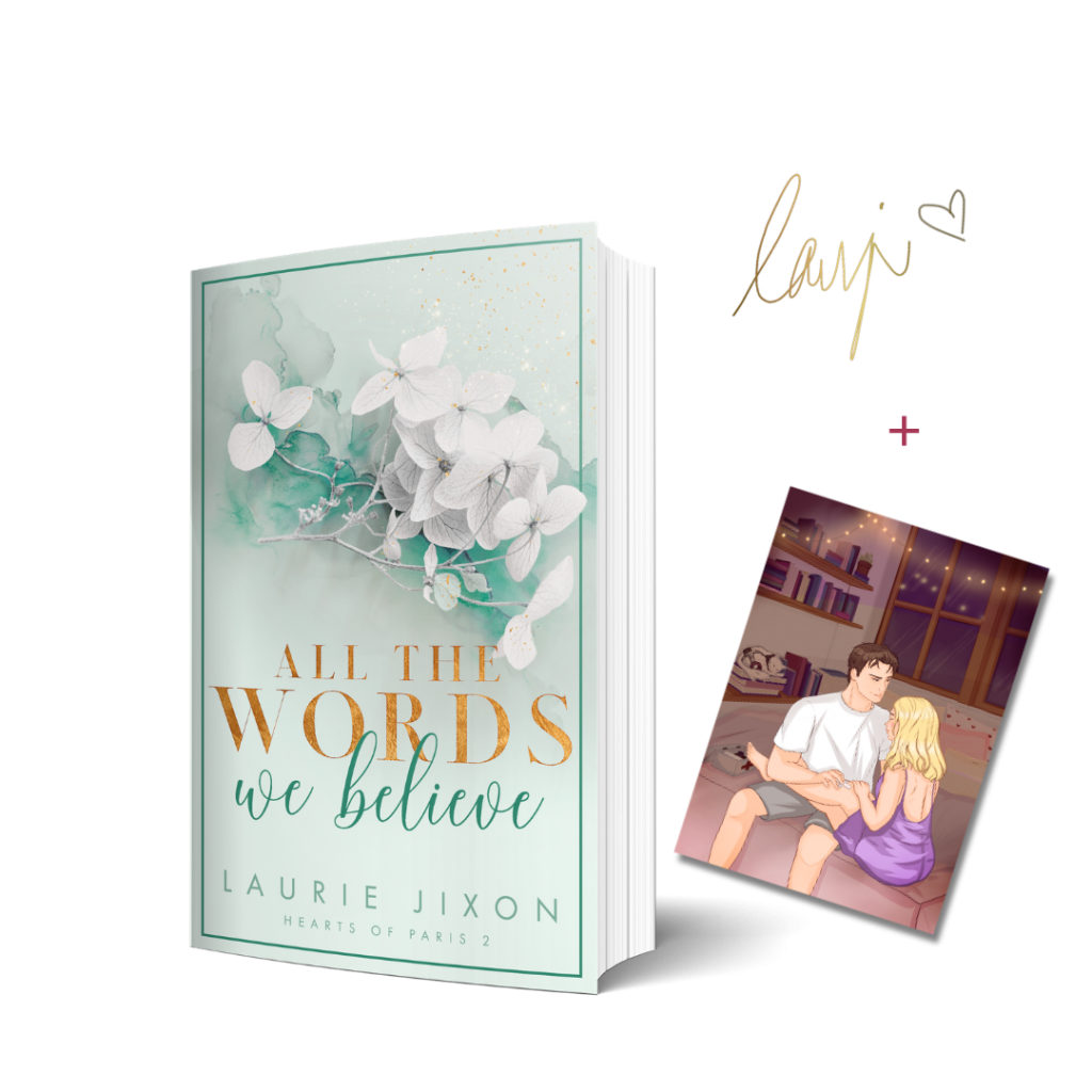 Bild vom Buch All the Words We Believe + Charakterkarte und Signatur