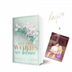 Bild vom Buch All the Words We Believe + Charakterkarte und Signatur