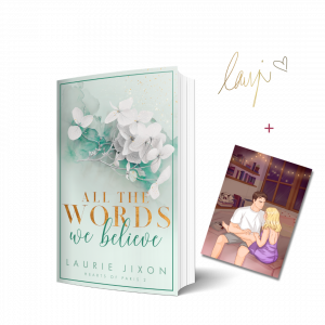 Bild vom Buch All the Words We Believe + Charakterkarte und Signatur