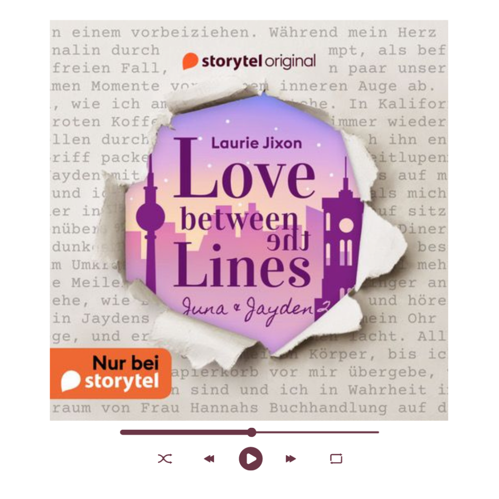 Love between the Lines (Juna & Jayden 2) Audiobook Hörbuch Laurie Jixon