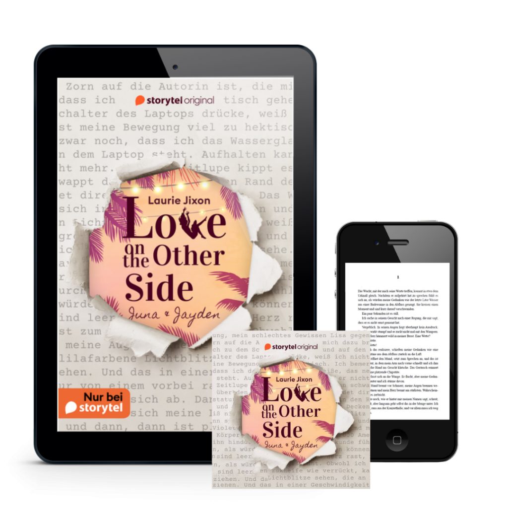 Mock Up der Buchformate Love on The Other Side (eBook und Hörbuch)